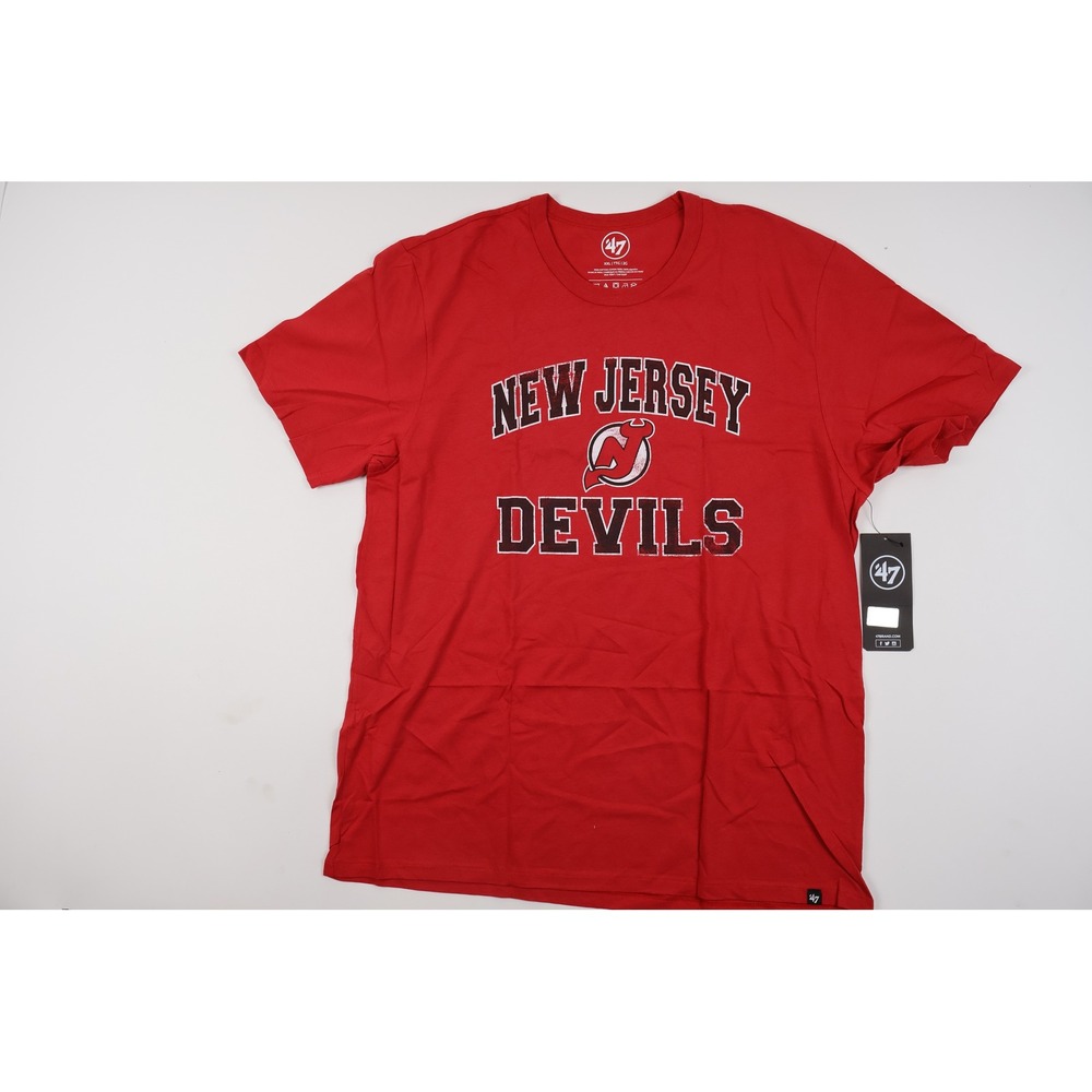 47 Brand T-Shirt New Jersey Devils Red Graphic XXL NWT